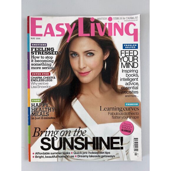 Easy Living Magazine May 2009 Lisa Snowdon Fashion Health Food Decor - Picture 1 of 8